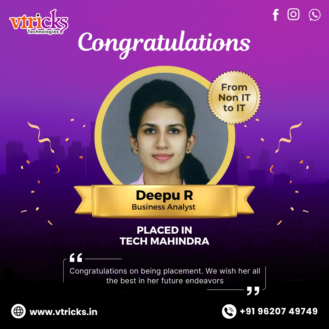 AWS DevOps Engineer placed via Vtricks Bangalore